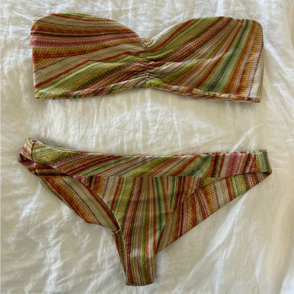 Frankie’s Bikinis x Hailee Steinfield bikini in Disco Yellow
